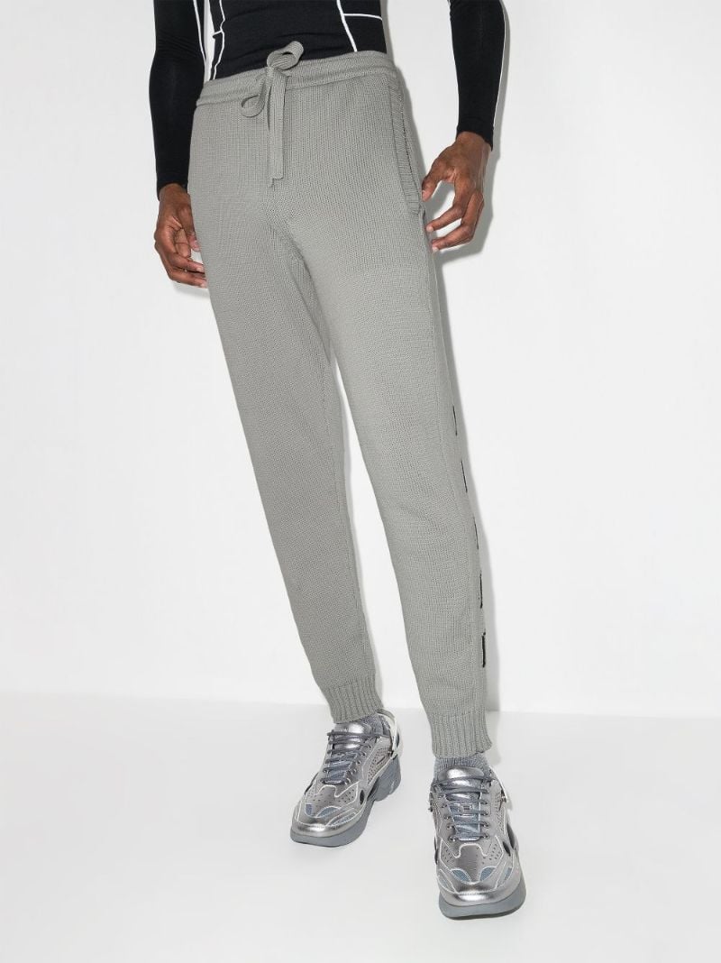 Diag Outline Knitted Track Pants