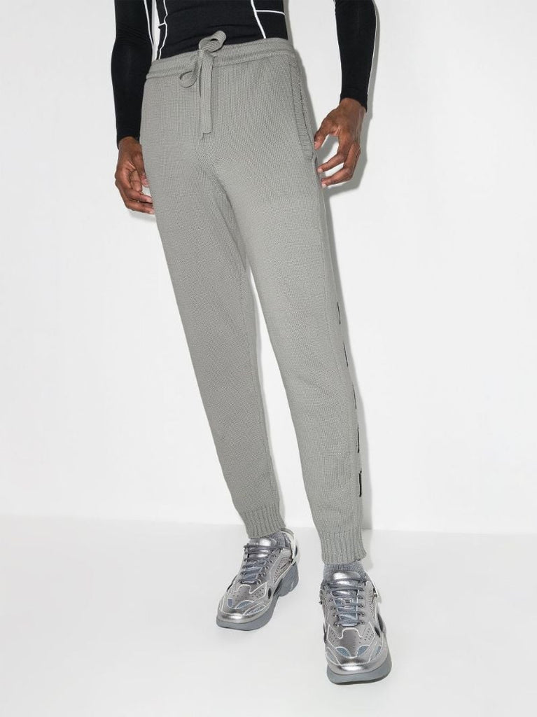Diag Outline Knitted Track Pants