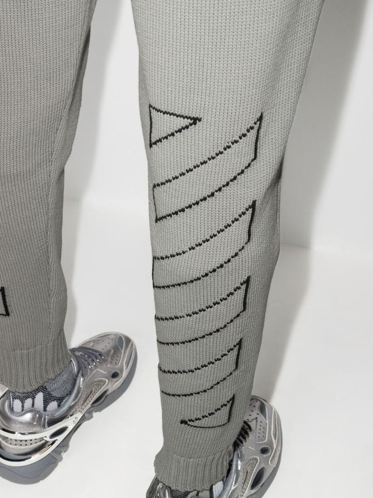 Diag Outline Knitted Track Pants
