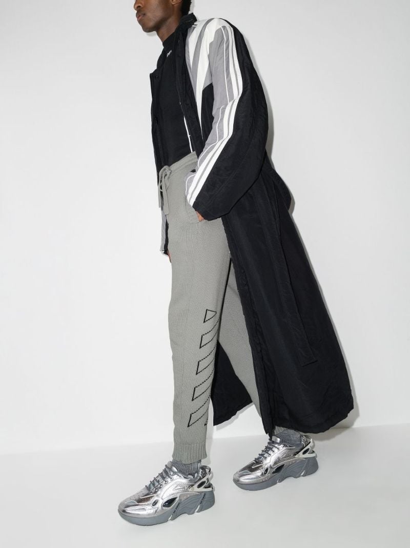 Diag Outline Knitted Track Pants