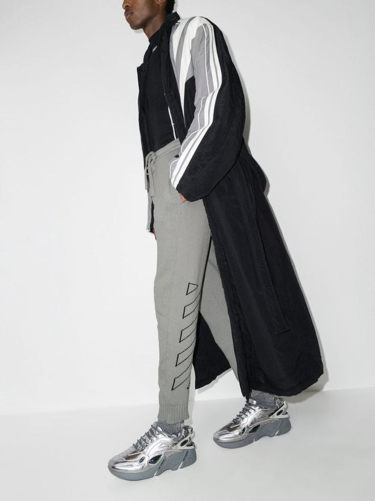 Diag Outline Knitted Track Pants