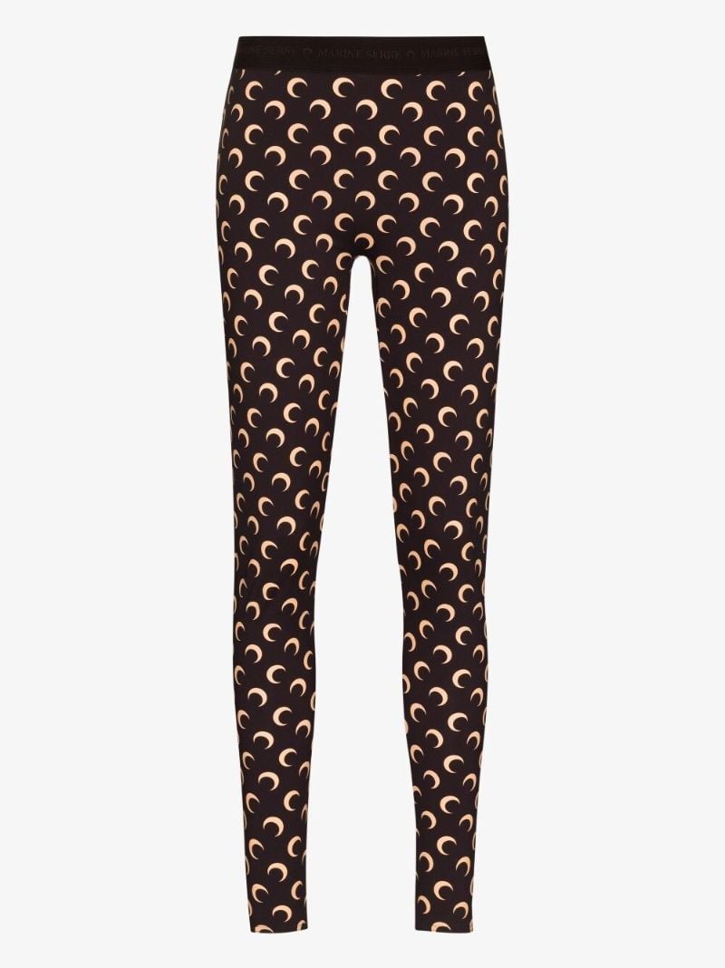 Fuseaux Crescent Moon Print Leggings