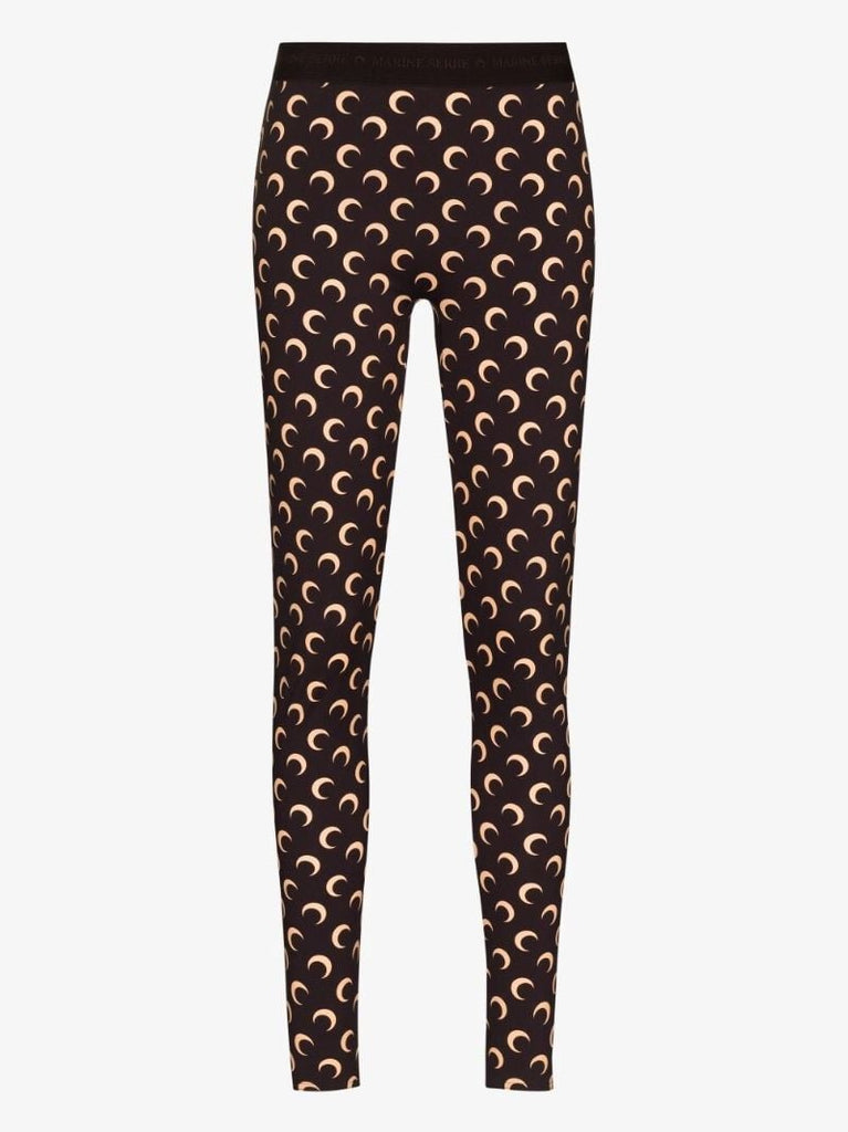Fuseaux Crescent Moon Print Leggings