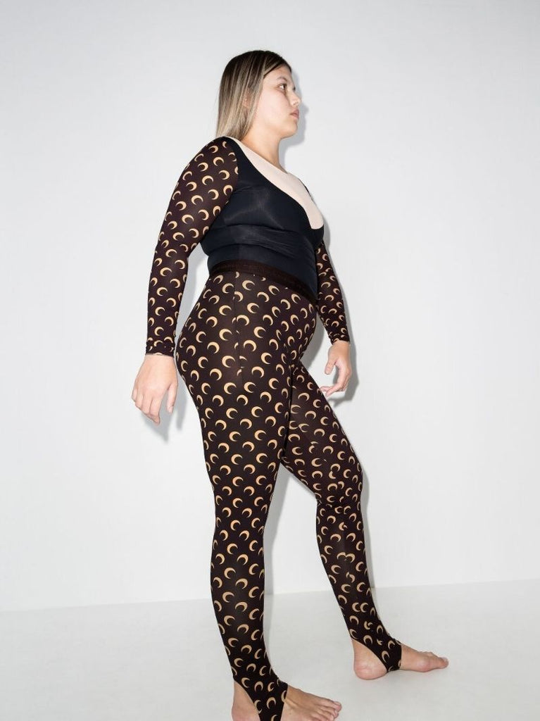 Fuseaux Crescent Moon Print Leggings