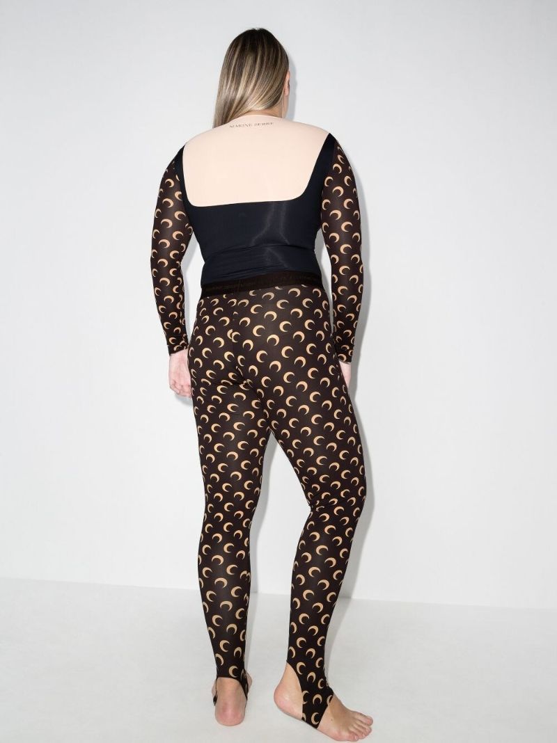 Fuseaux Crescent Moon Print Leggings