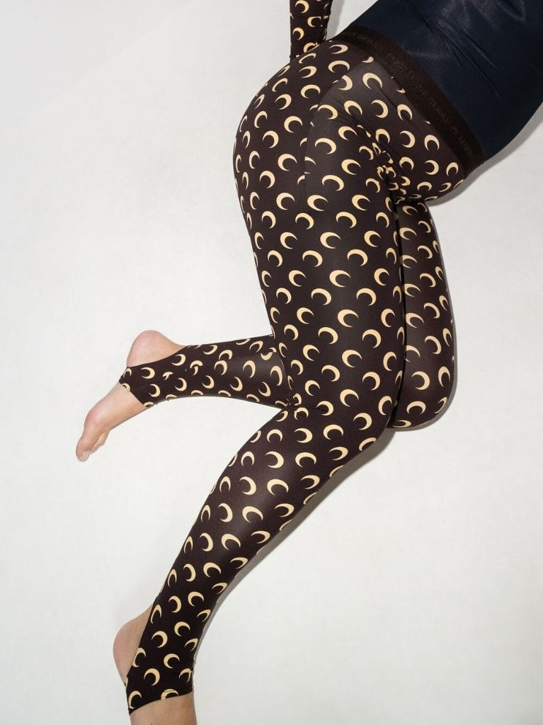 Fuseaux Crescent Moon Print Leggings