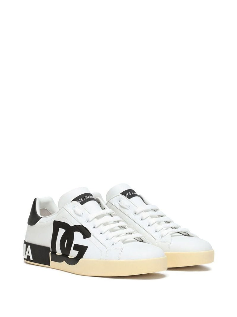 White Portofino Leather Sneakers