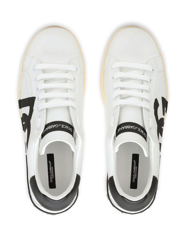 White Portofino Leather Sneakers
