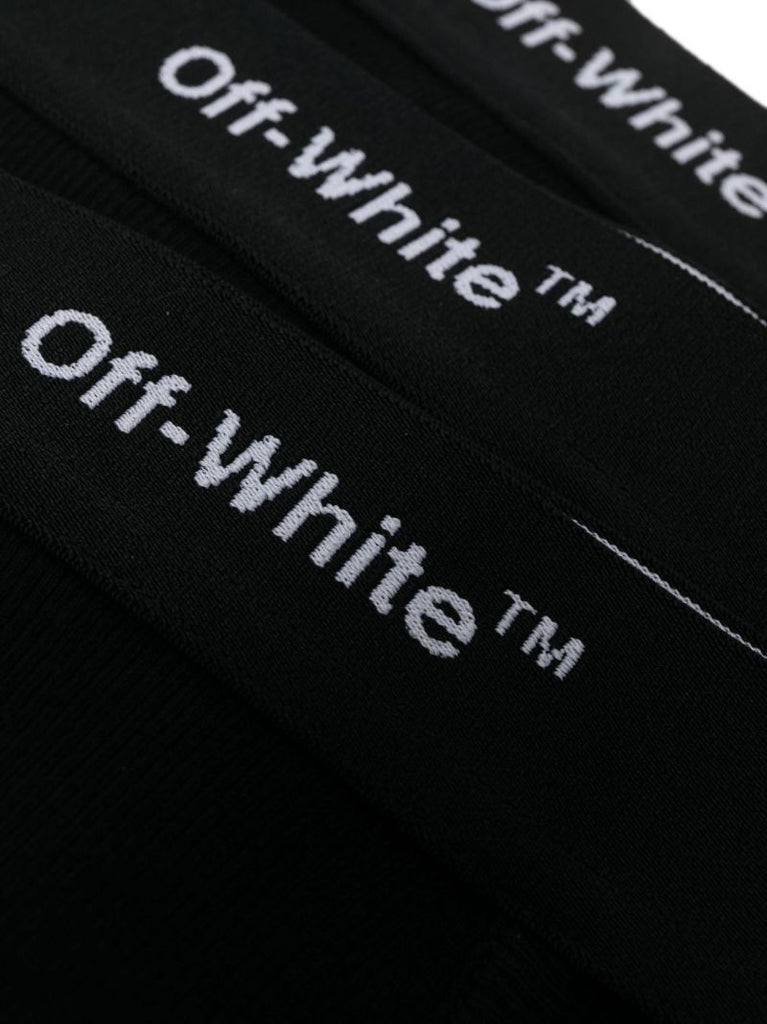 Black Logo Print Boxers
