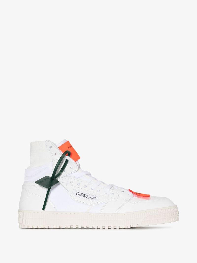 White Off-court 3.0 High Top Leather Sneakers