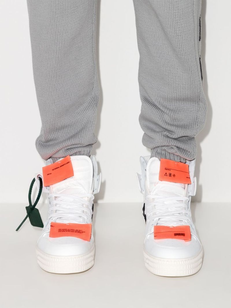 White Off-court 3.0 High Top Leather Sneakers