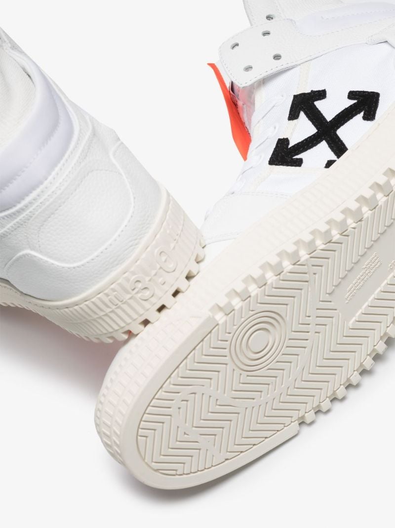 White Off-court 3.0 High Top Leather Sneakers