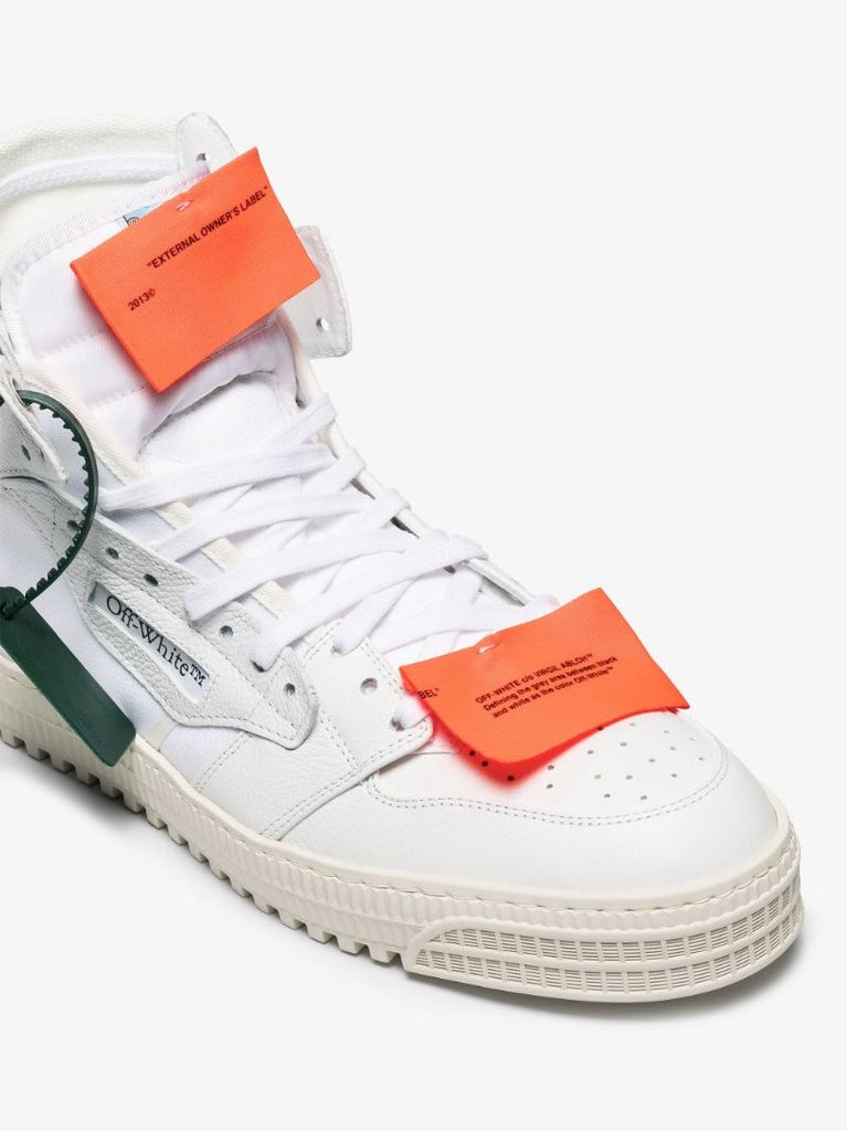 White Off-court 3.0 High Top Leather Sneakers