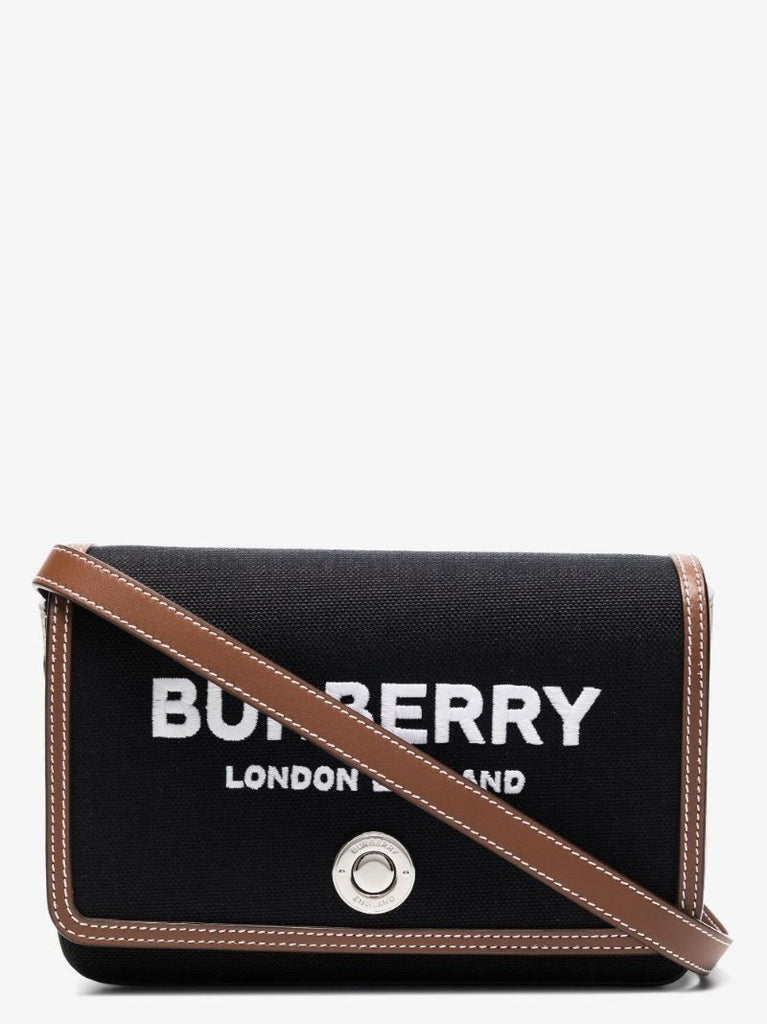 Black Logo Cross Body Bag