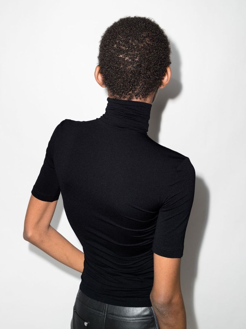 Logo Roll Neck Top