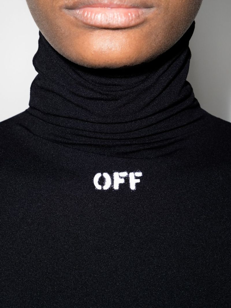 Logo Roll Neck Top