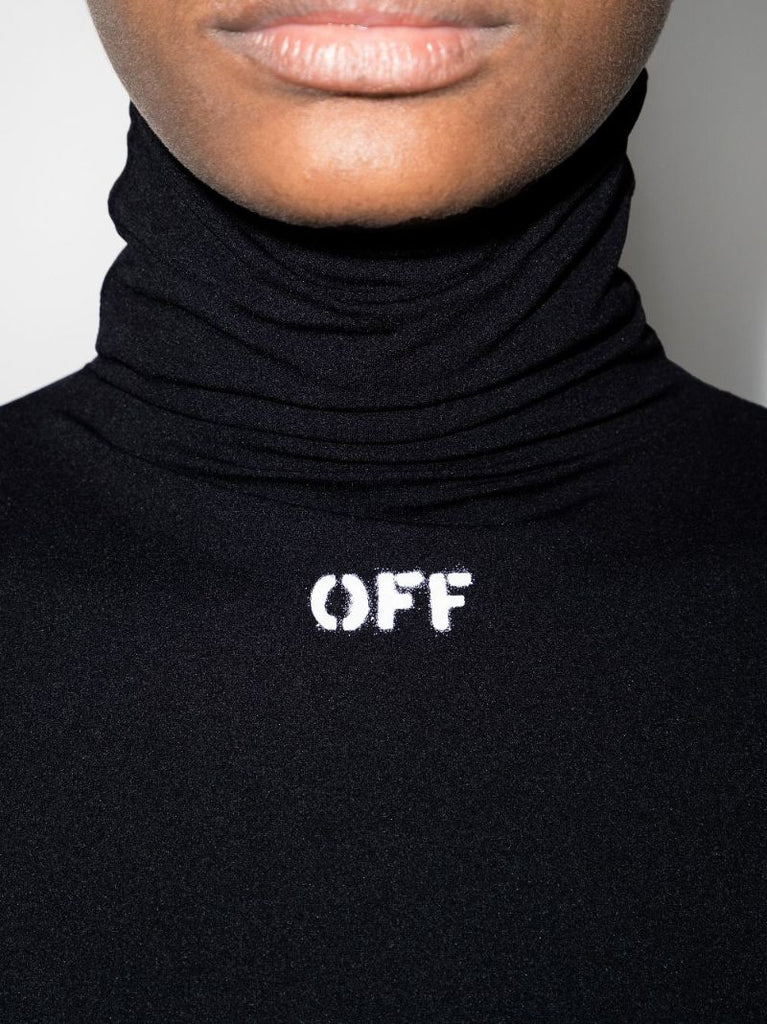 Logo Roll Neck Top