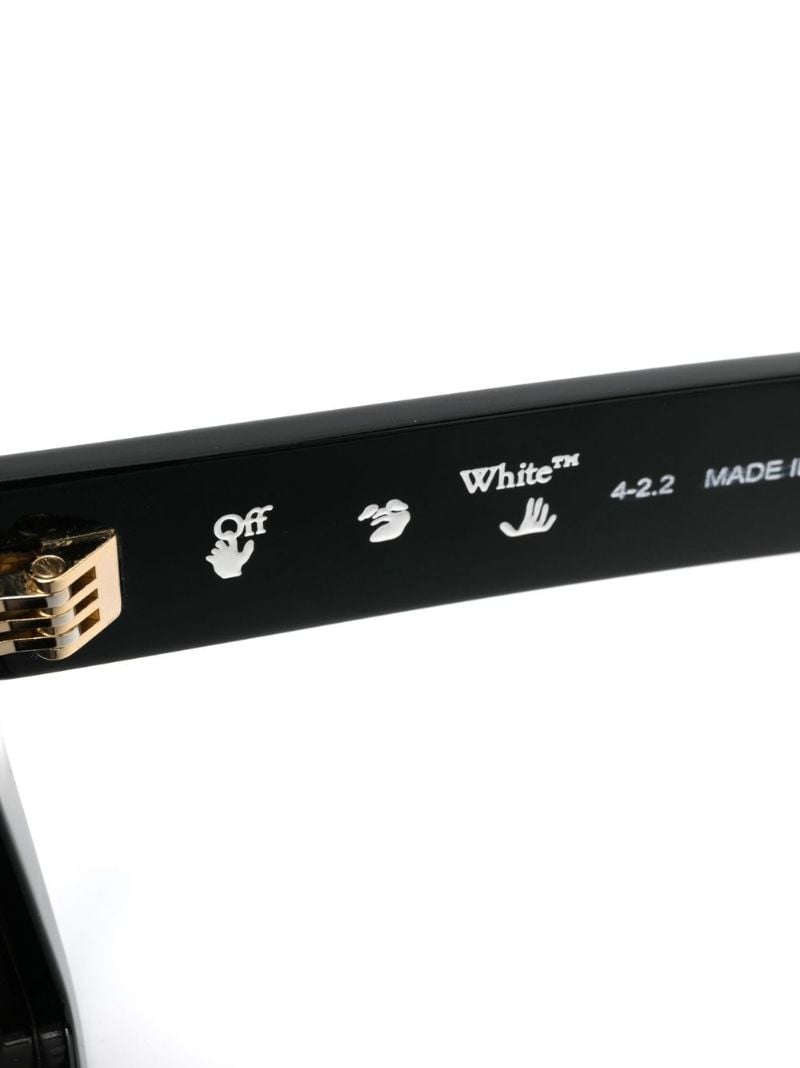 Black Nassau Rectangle Sunglasses