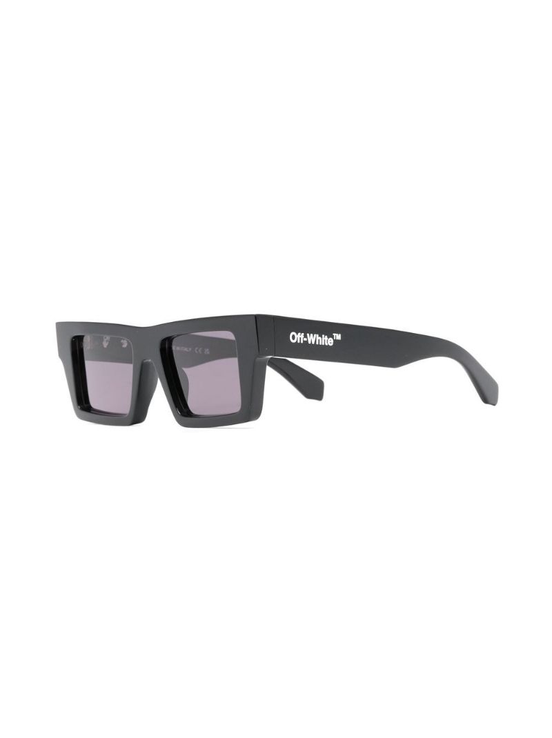 Black Nassau Rectangle Sunglasses