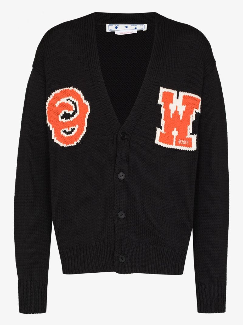 Logo Intarsia Cardigan