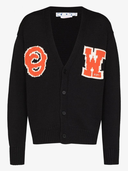 Logo Intarsia Cardigan