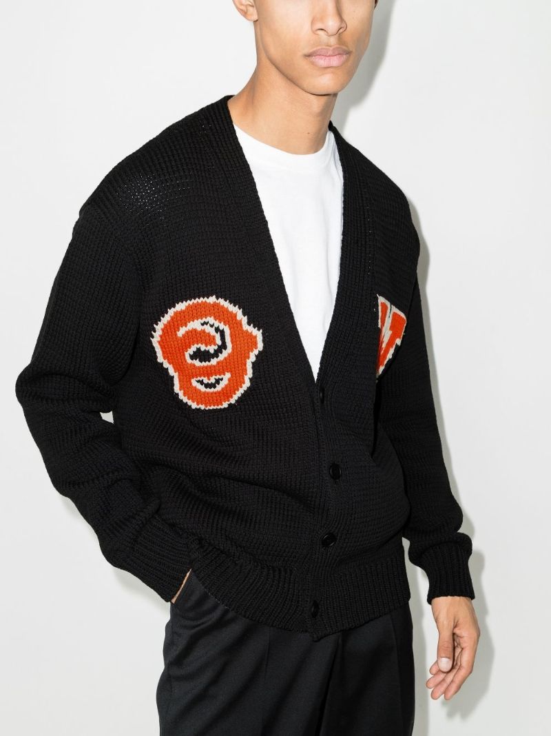 Logo Intarsia Cardigan