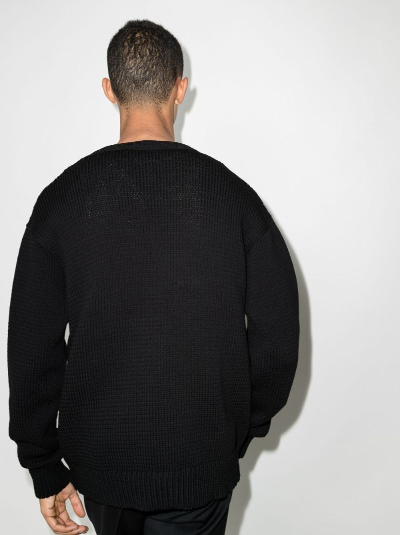 Logo Intarsia Cardigan