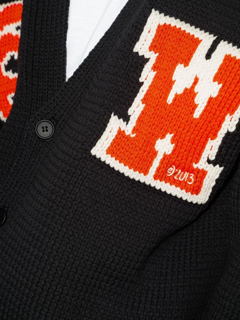 Logo Intarsia Cardigan