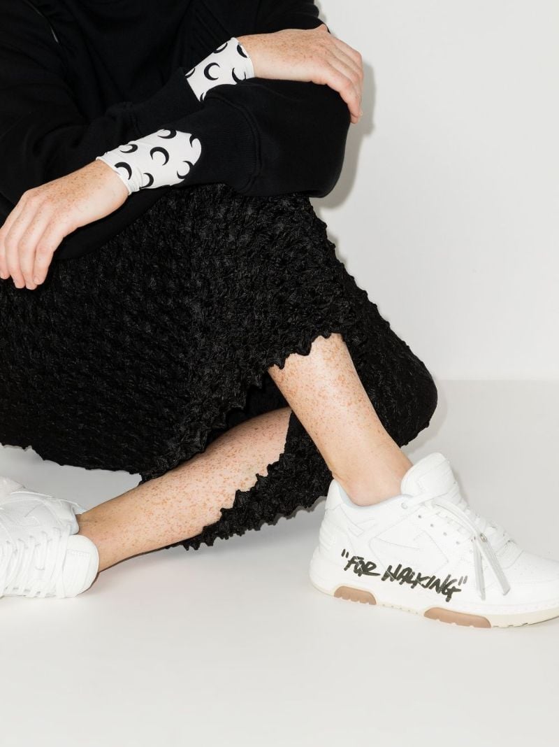 White Out of Office Leather Sneakers