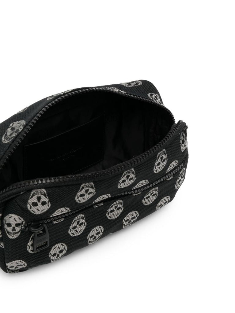 Black Skull-jacquard Crossbody Bag