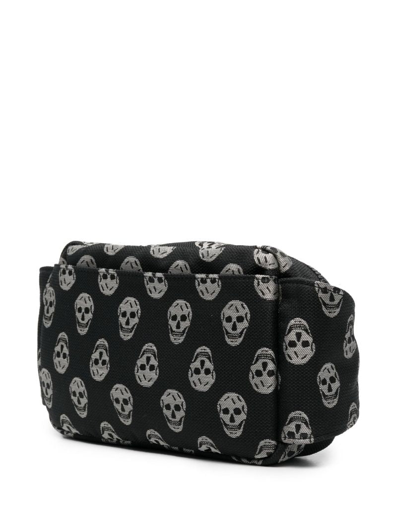Black Skull-jacquard Crossbody Bag
