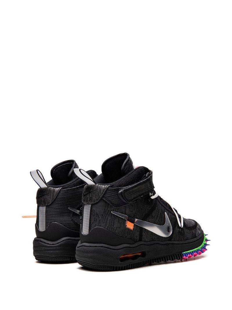 Black Air Force 1 Mid Sneakers