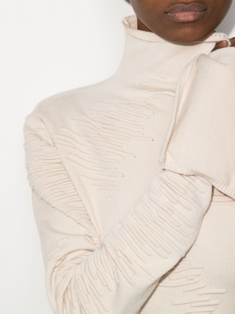 X Browns Focus Neutral Muscle Open Back Knitted Bodysuit