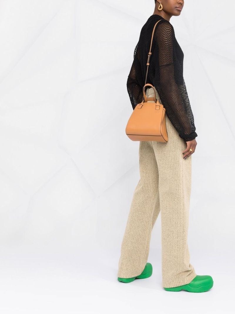 Brown Hammock Leather Tote Bag
