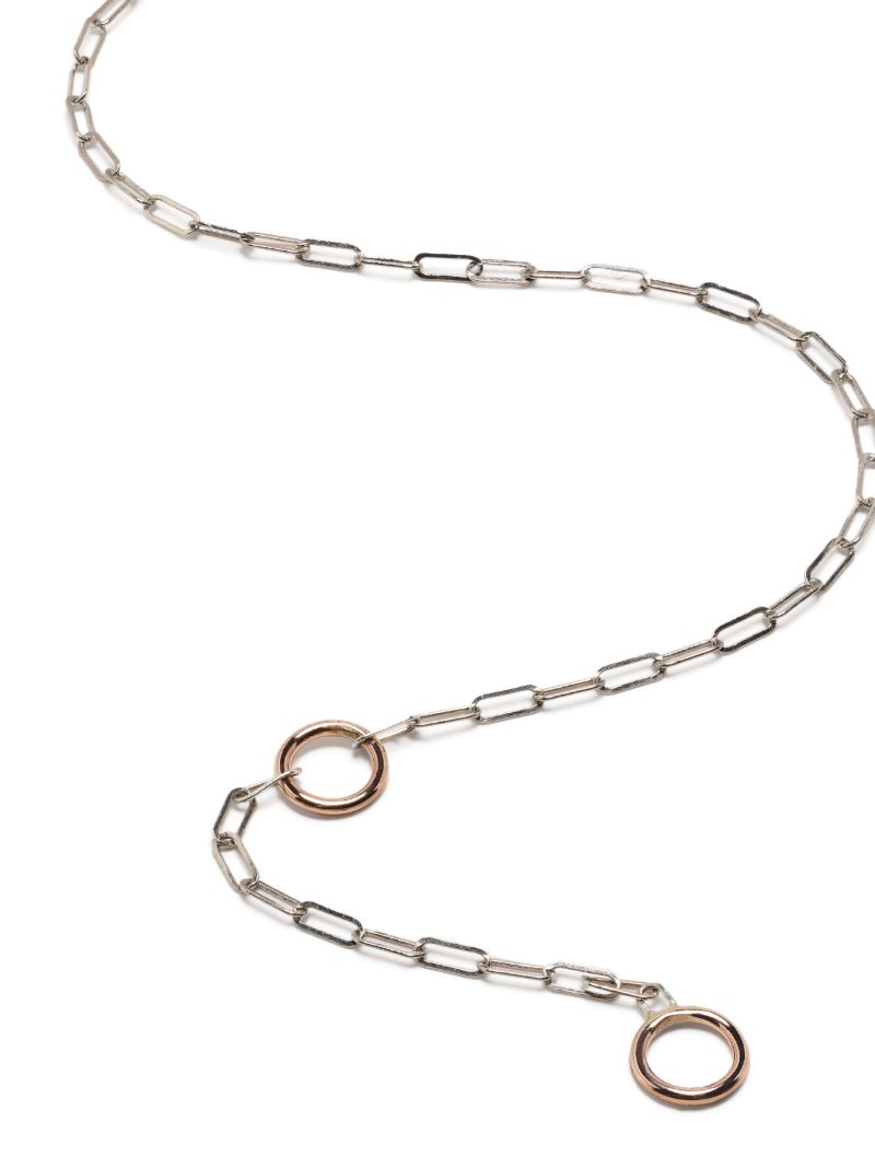 Sterling Silver Square Link Chain Necklace