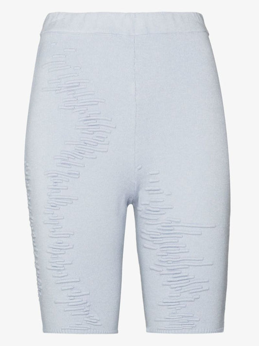 X Browns Focus Blue Muscle High Waist Knitted Shorts