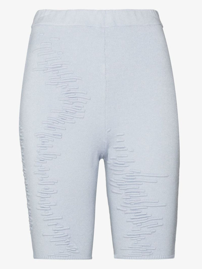 X Browns Focus Blue Muscle High Waist Knitted Shorts