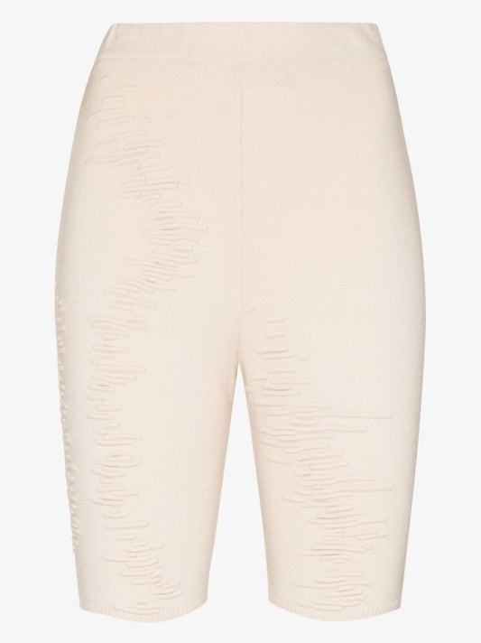 X Browns Focus Neutral Muscle High Waist Knitted Shorts