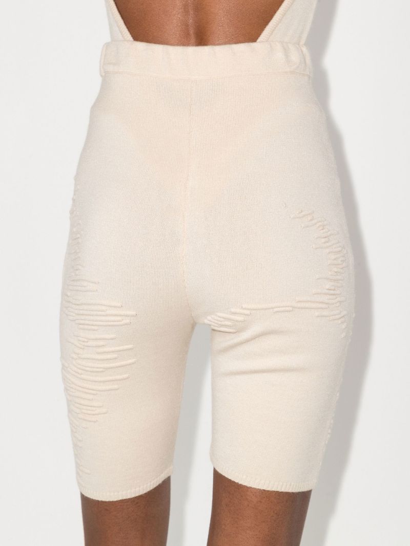 X Browns Focus Neutral Muscle High Waist Knitted Shorts