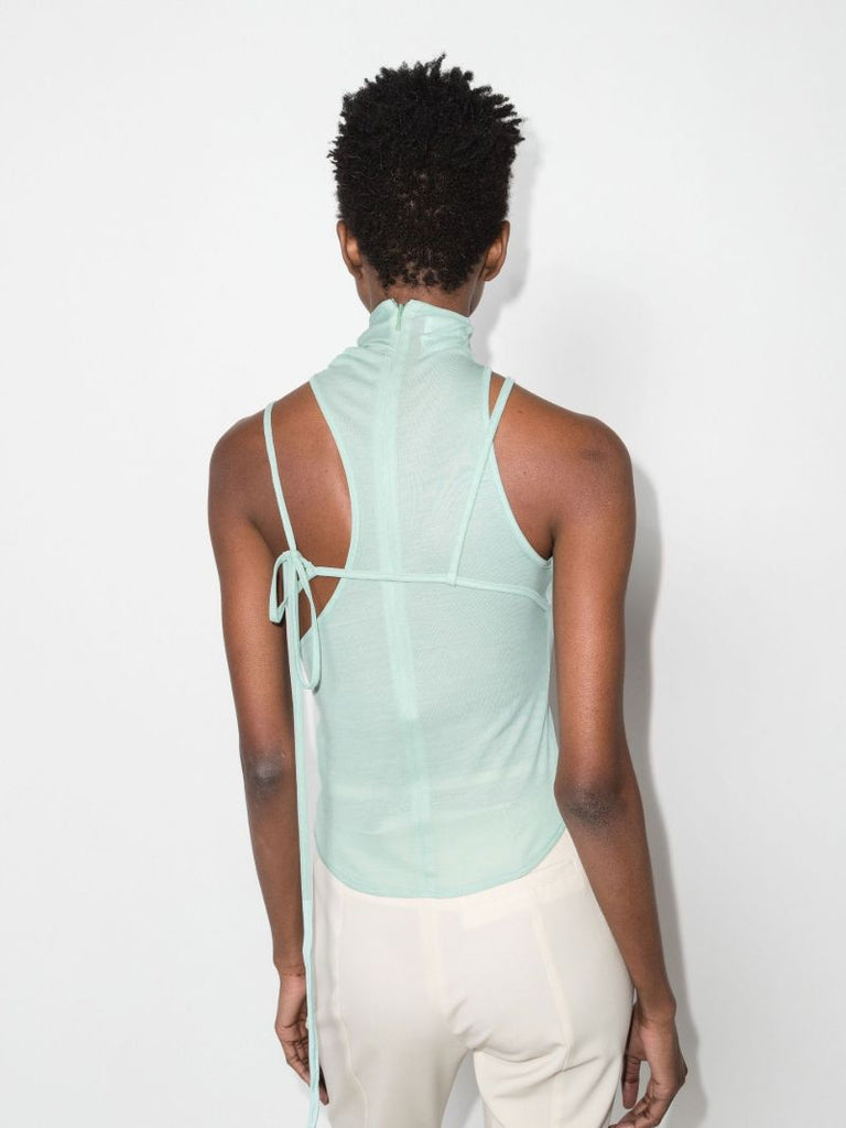 X Browns Focus Blue Ricky Layered Cutout Top
