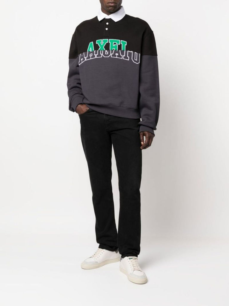 Black Unify Rugby Polo Sweatshirt