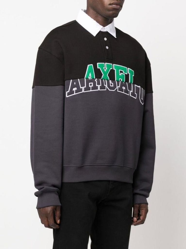 Black Unify Rugby Polo Sweatshirt