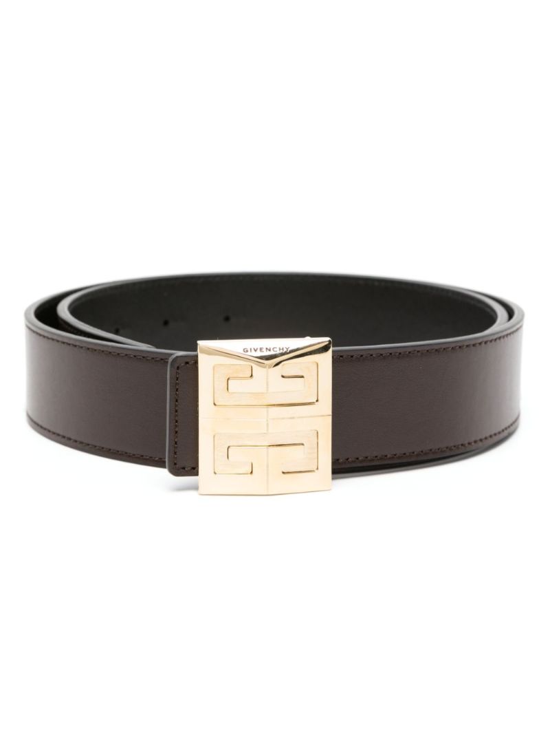 Black 4g Reversible Leather Belt