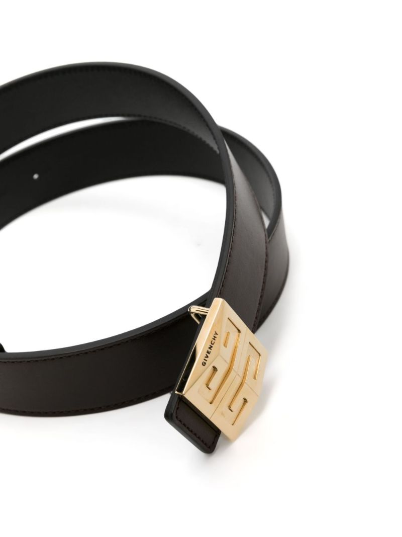 Black 4g Reversible Leather Belt
