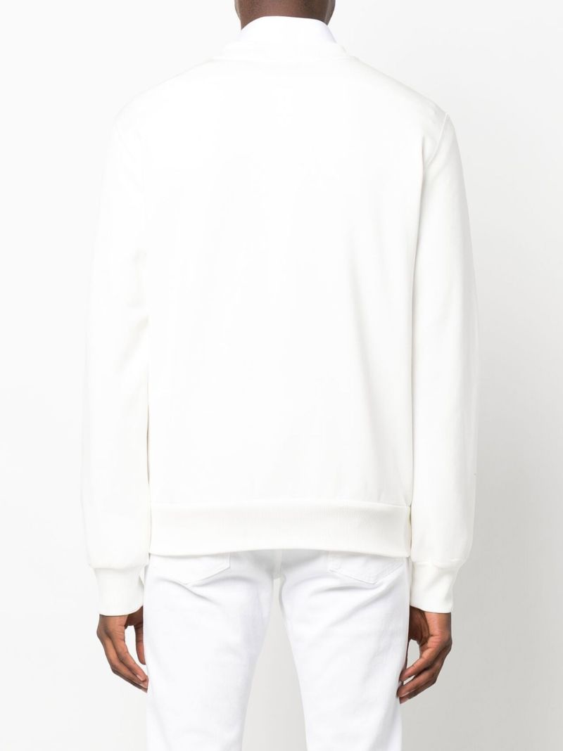 White Embossed Logo Sweatshirt