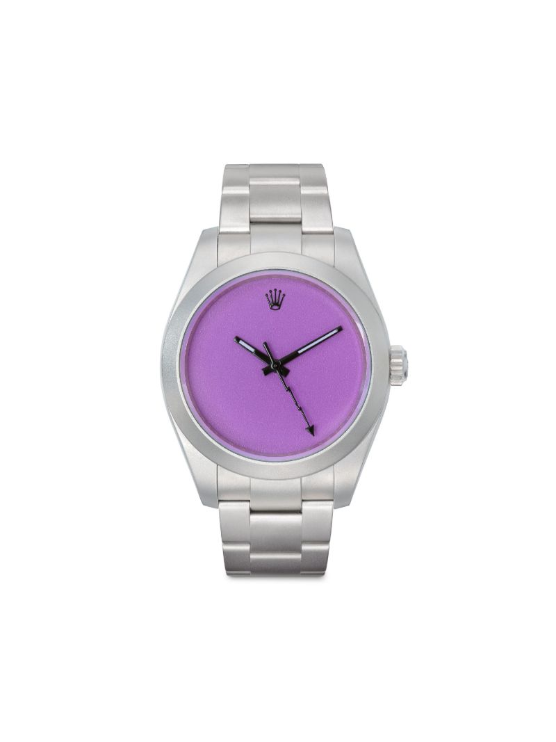 Customised Pre-owned Stainless Steel Rolex Milgauss Watch