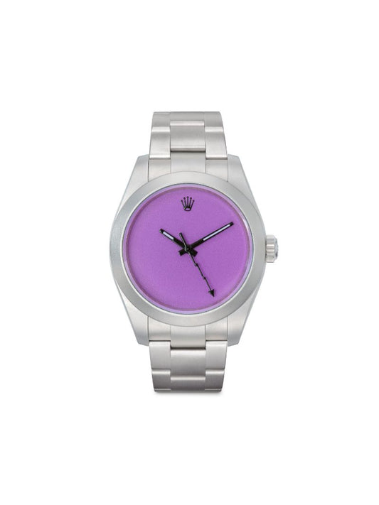 Customised Pre-owned Stainless Steel Rolex Milgauss Watch