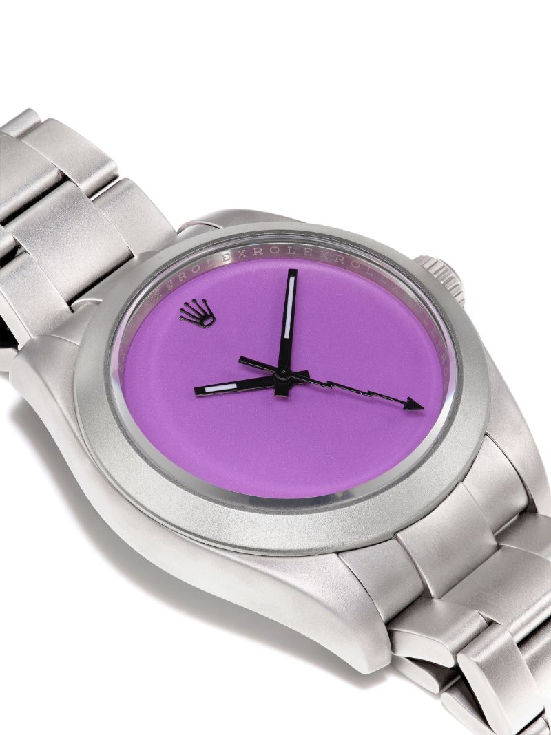 Customised Pre-owned Stainless Steel Rolex Milgauss Watch