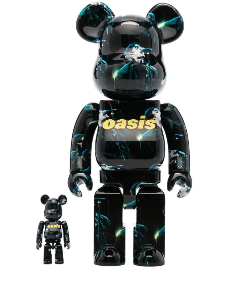 Black Be@rbrick Oasis Liam Gallagher 100% and 400% Set