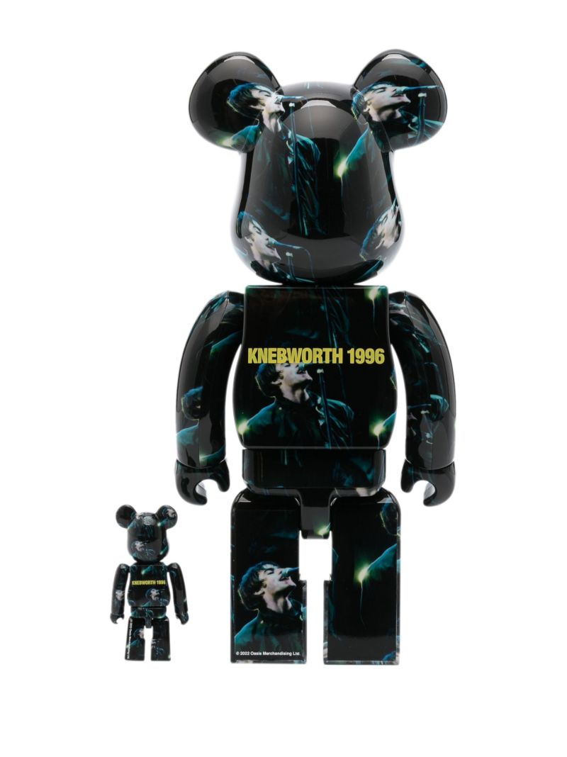 Black Be@rbrick Oasis Liam Gallagher 100% and 400% Set